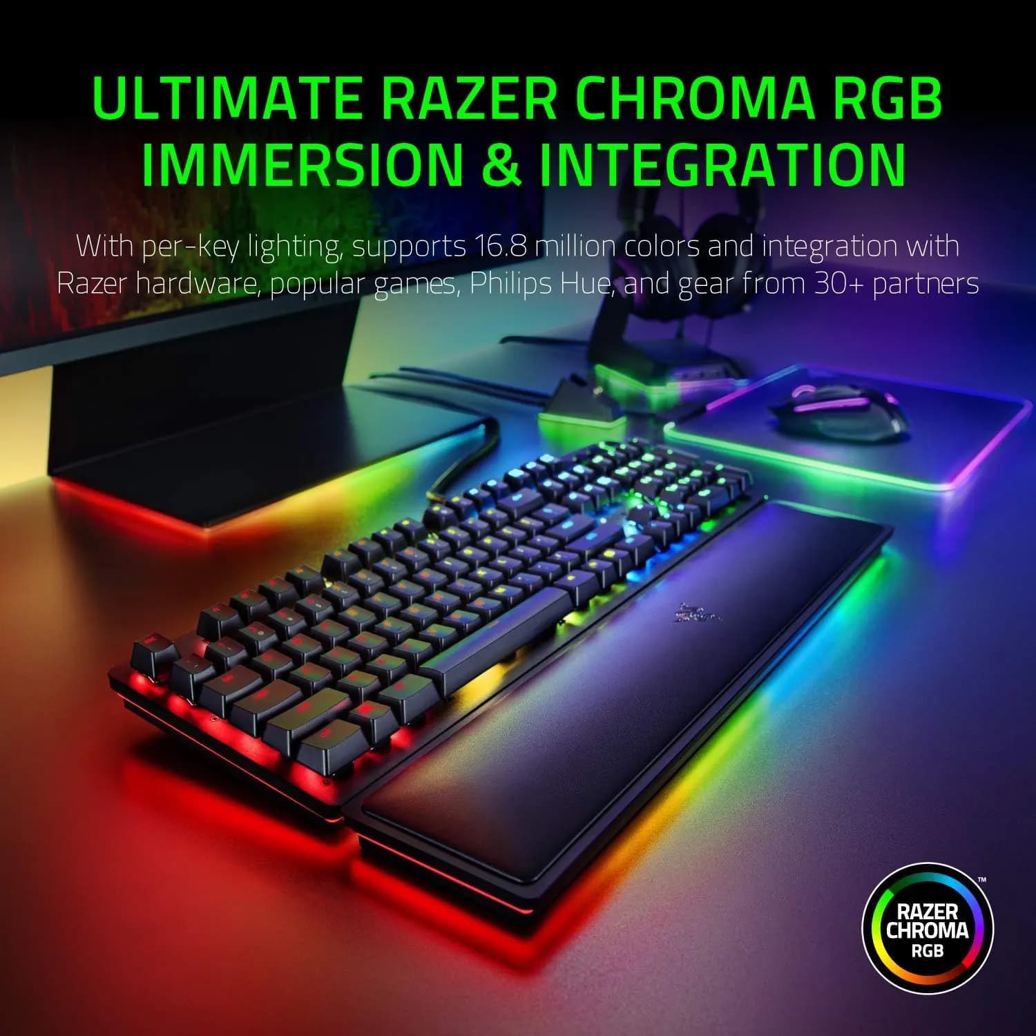کیبورد گیمینگ ریزر Razer Huntsman Elite Gaming Keyboard — تصویر ۳