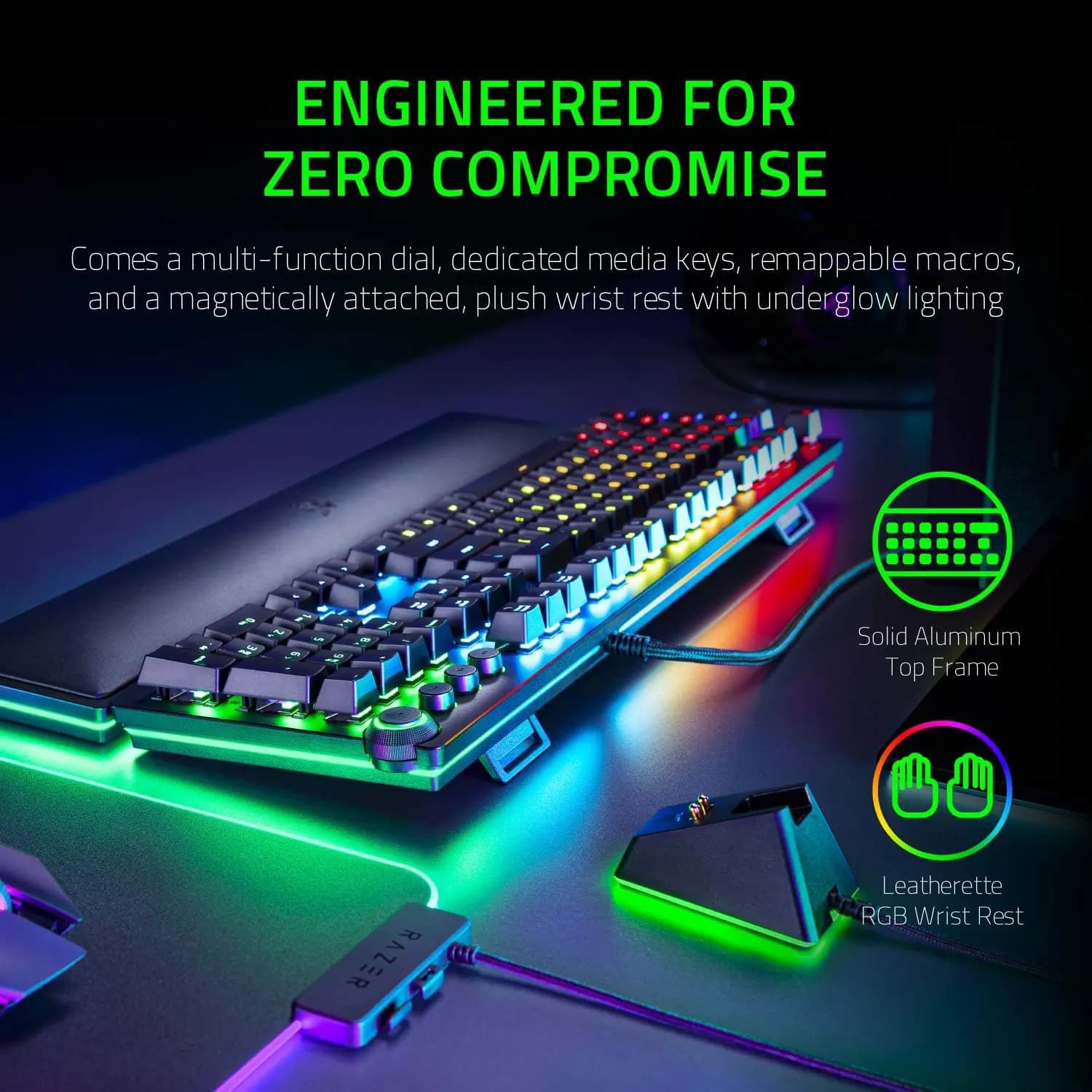 کیبورد گیمینگ ریزر Razer Huntsman Elite Gaming Keyboard — تصویر ۴