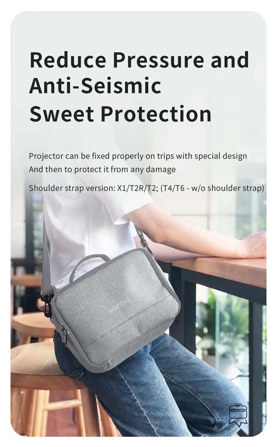 کیف ویدیو پروژکتور ونبو Wanbo Mozart Storage Bag — تصویر ۵