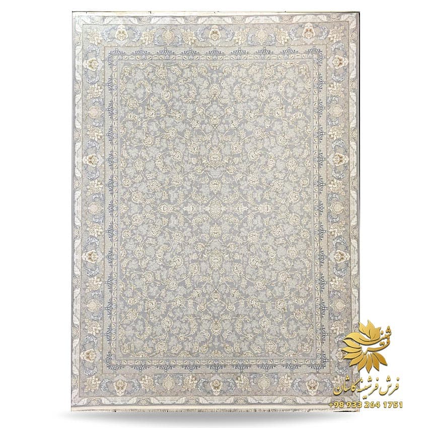 فرش طلاکوب افشان ۱۲۰۰ شانه طرح پرستو دلفینی