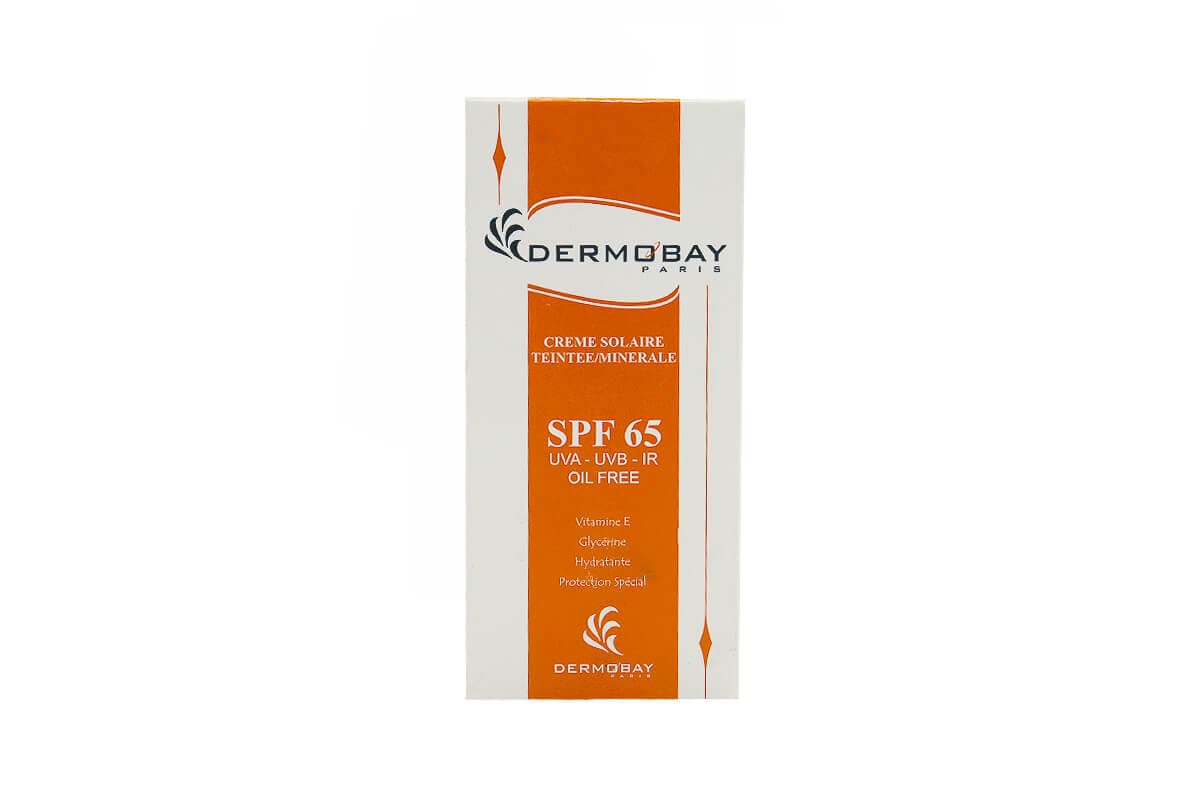 کرم ضد آفتاب مینرال رنگی فاقد چربی SPF65 درموبای 50 میلی لیتر — تصویر ۲