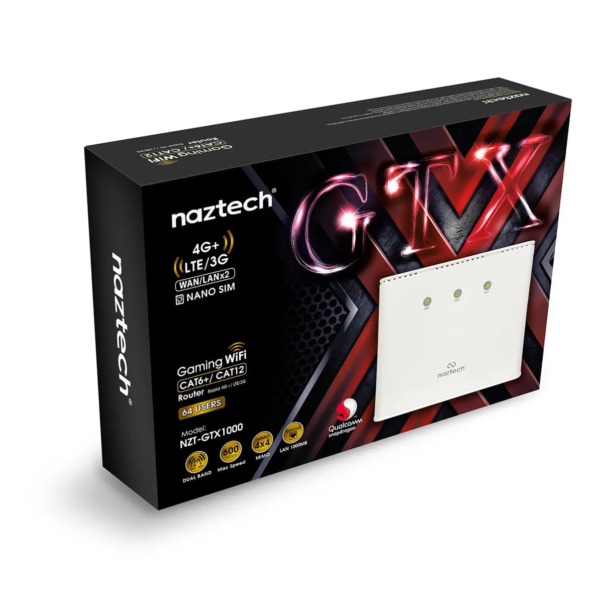 مودم روتر گیمینگ LTE/4G/4.5G نزتک مدل Naztech NZT-GTX1000 — تصویر ۵