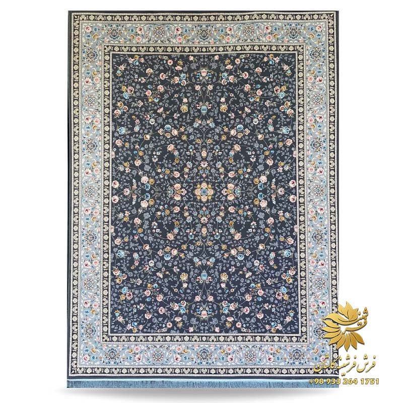 طرح ماهلین فرش افشان دودی 700 شانه