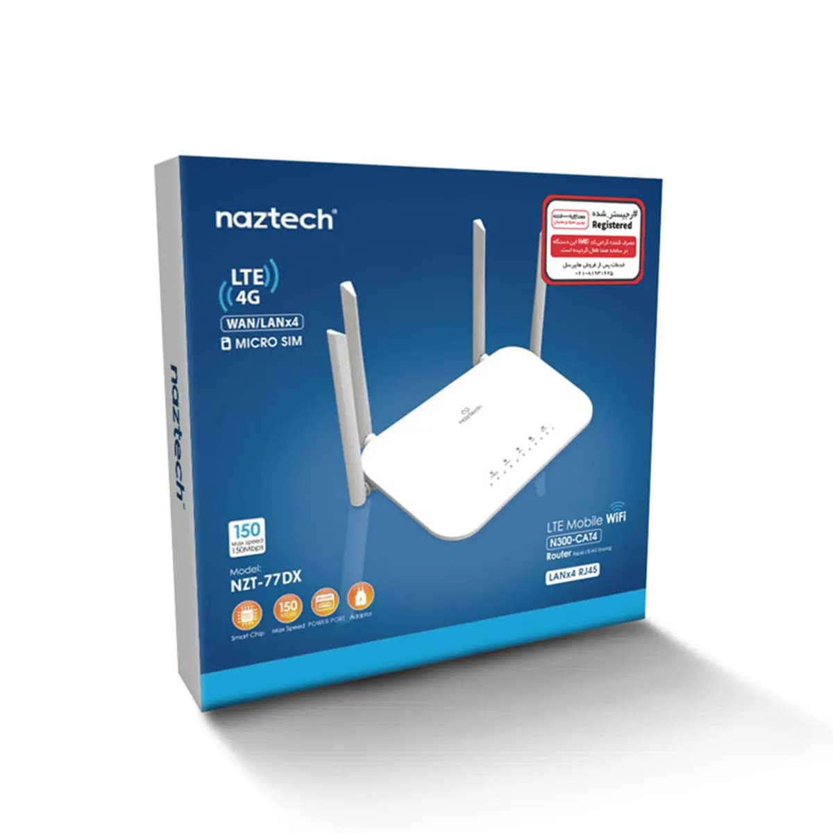 مودم روتر LTE 4G/3G نزتک مدل Naztech NZT-77DX — تصویر ۷