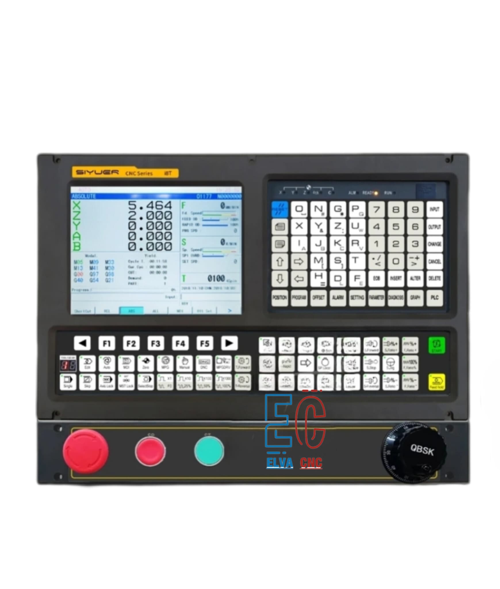 کنترلر تراش 2 محور سی ان سی صفحه نمایش 8 اینچ مجهز به PLC مدل 98T