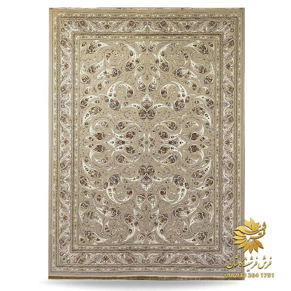 طرح ماهی بژ فرش 1500 شانه افشان