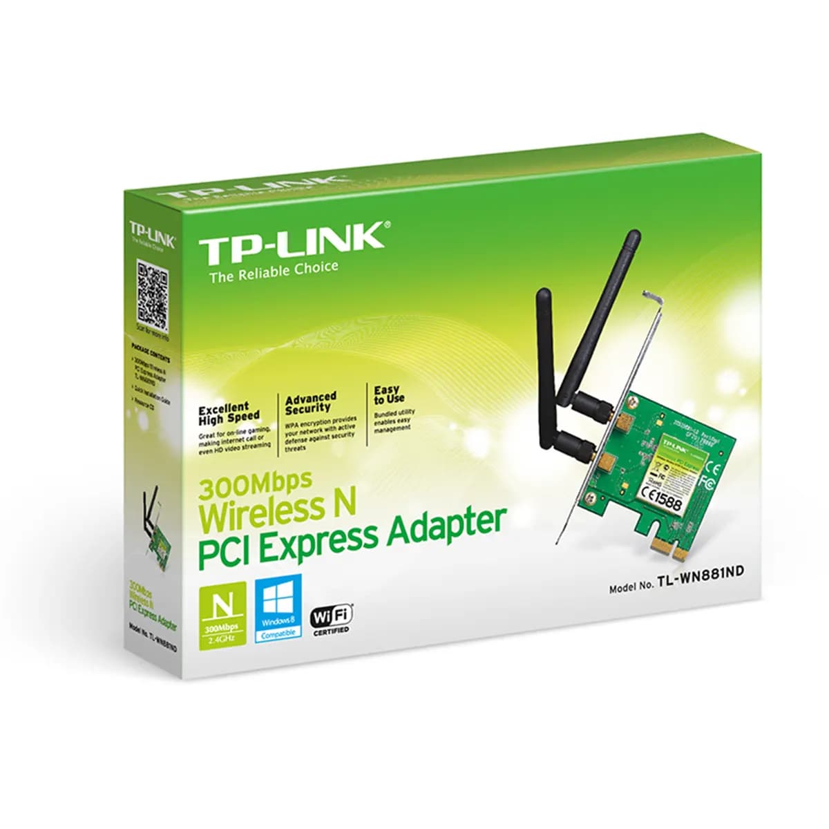کارت شبکه بی سیم تی پی لینک مدل TP-Link TL-WN881ND 300Mbps — تصویر ۳