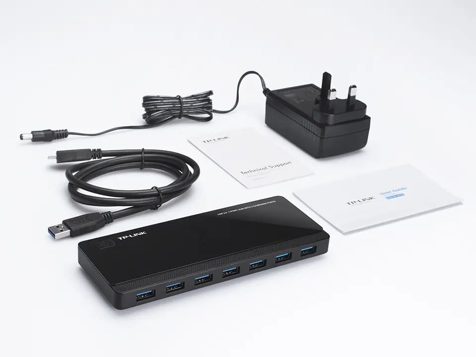 هاب 7 پورت USB 3.0 با 2 پورت شارژر تی پی لینک مدل UH720 — تصویر ۵