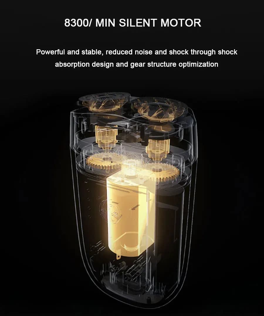 ریش تراش شارژی مسافرتی شیائومی Xiaomi Olybo A1 Double Cutter Head Electric Shaver — تصویر ۴