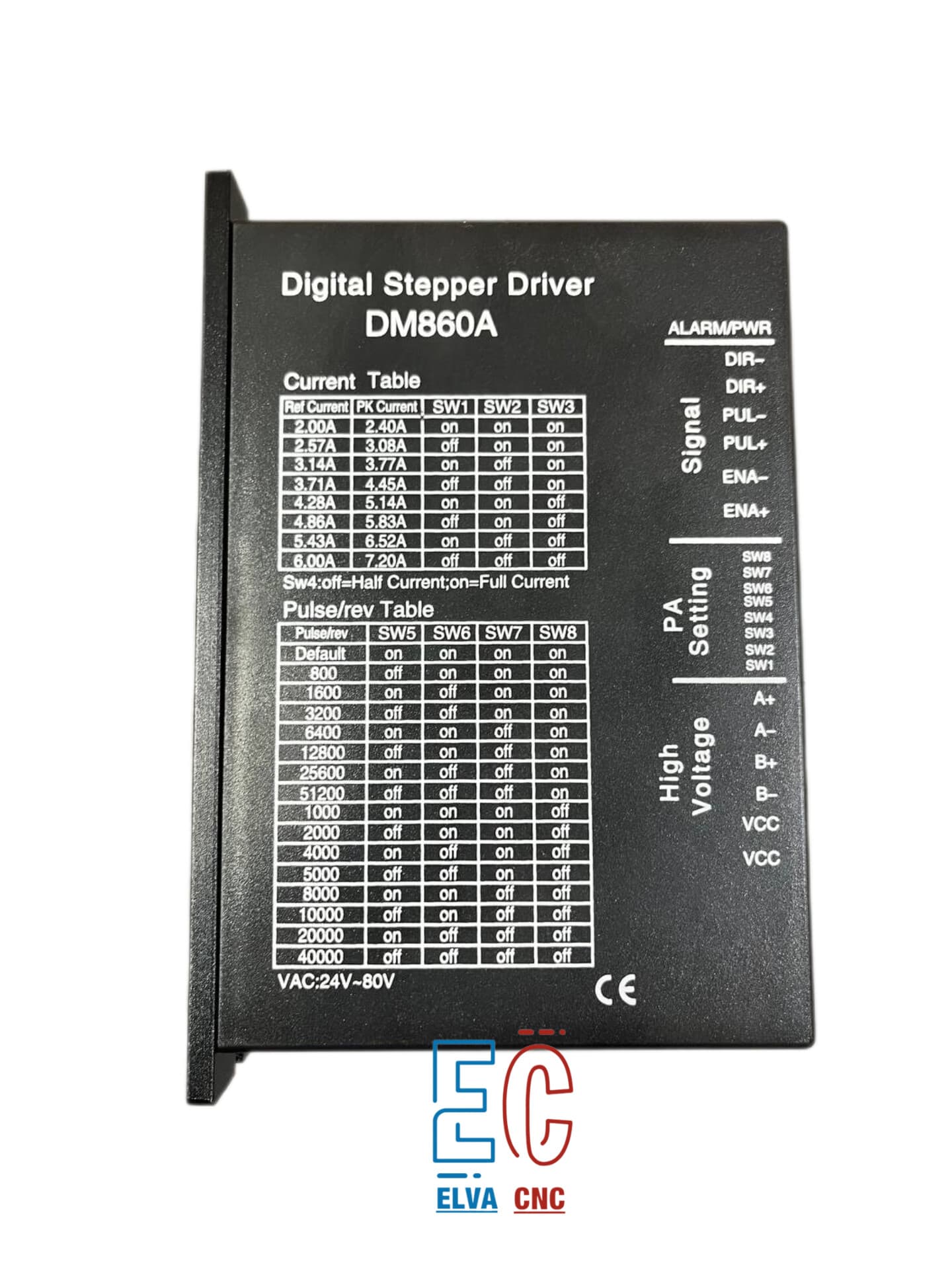 استپ درایو 7.2 آمپر مدل DM860D مخصوص استپ موتور های 9 تا 150 کیلو گرم