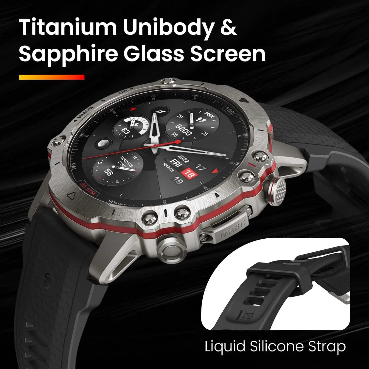 ساعت هوشمند امیزفیت Amazfit Falcon Premium Military Smart Watch — تصویر ۲