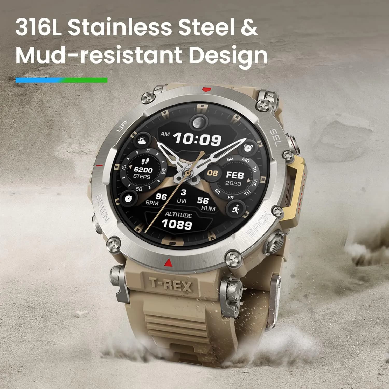 ساعت هوشمند امیزفیت Amazfit T-Rex Ultra Smart Watch — تصویر ۶