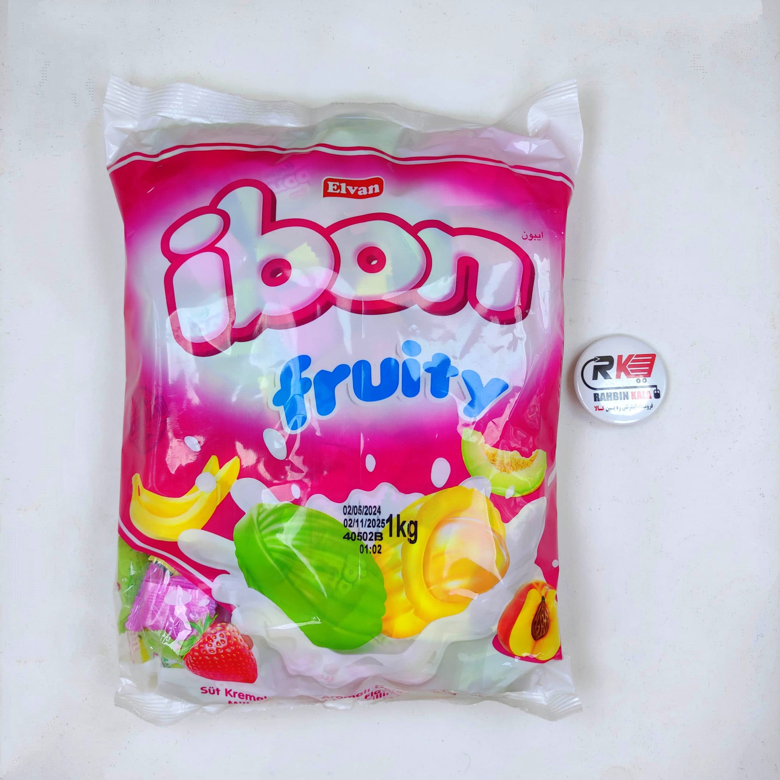 شکلات آیبون IBON با طعم شیر و میوه جات یک کیلویی