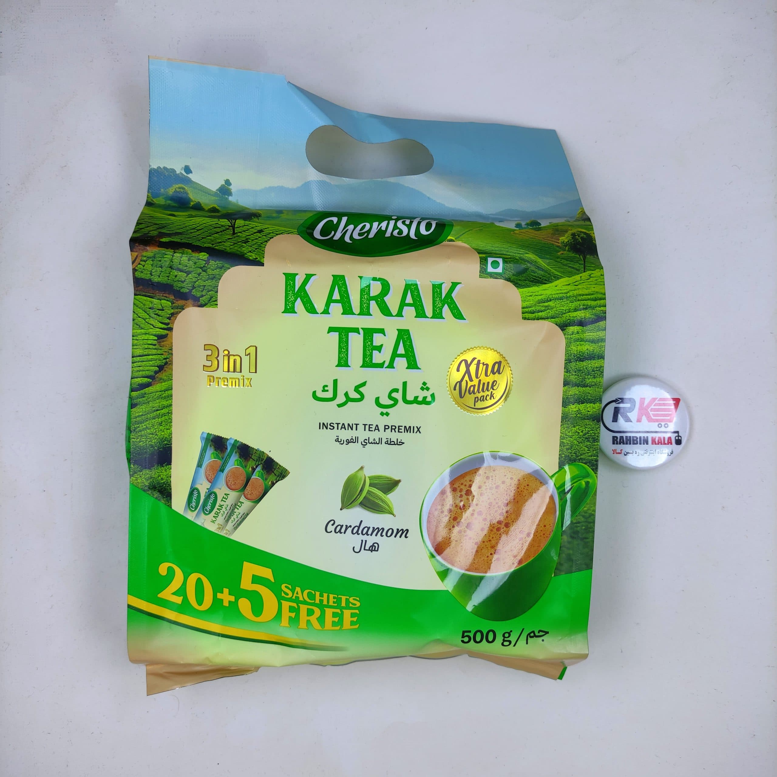 چای کرک هل دار ساشه ای کریستو 25عددی