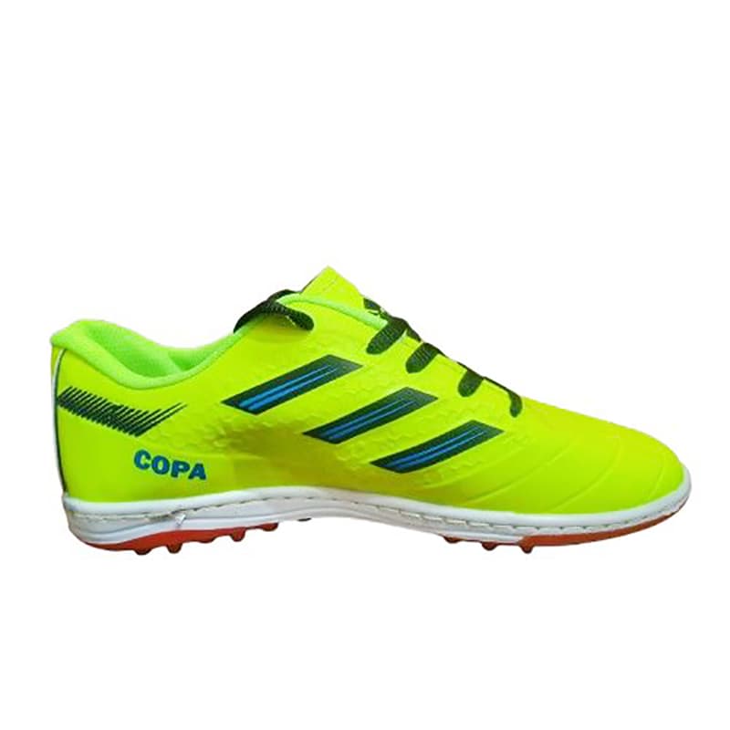 کتانی ورزشی پسرانه مردانه فوتبال چمن مصنوعی مدل آدیداس(adidas)|سایز30-45|دوردخت|فسفری — تصویر ۳