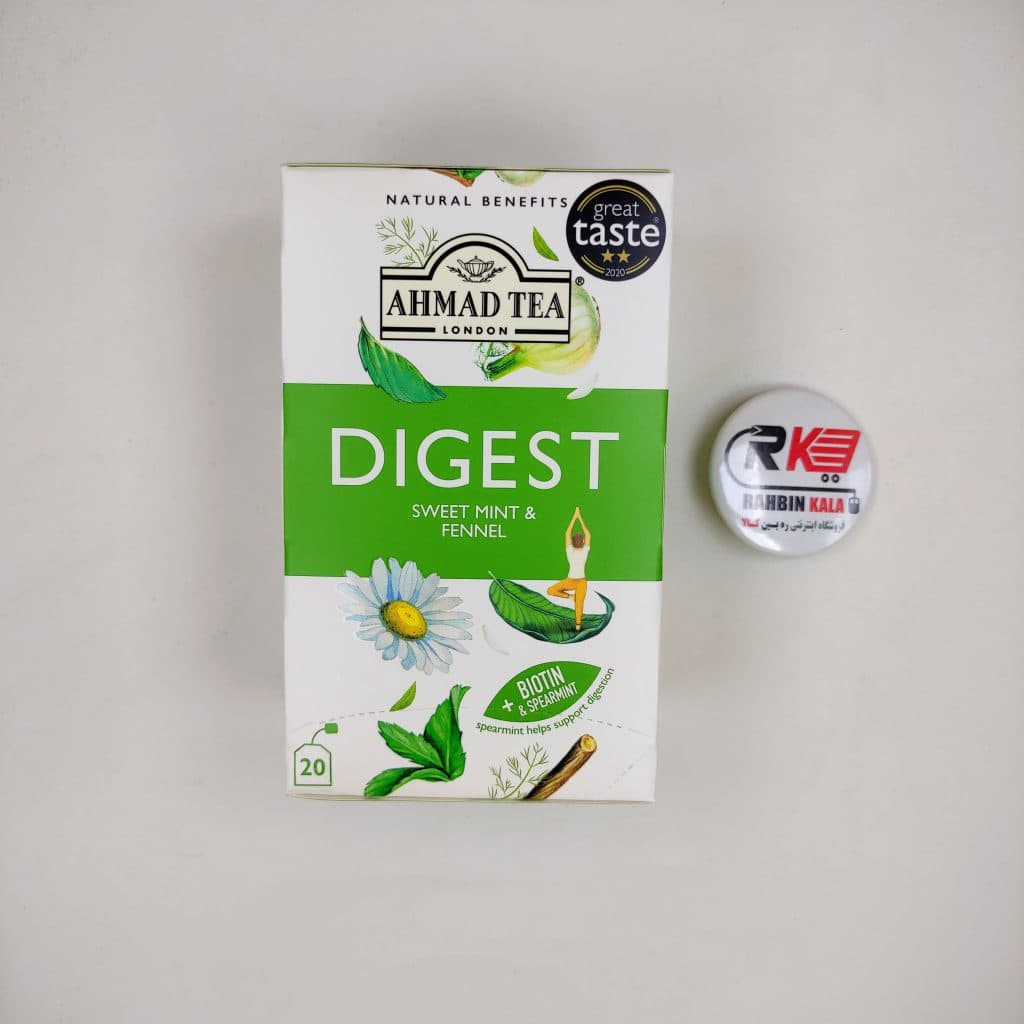 دمنوش دایجست نعنا و رازیانه 20 عددی چای احمد AHMAD TEA digest — تصویر ۲
