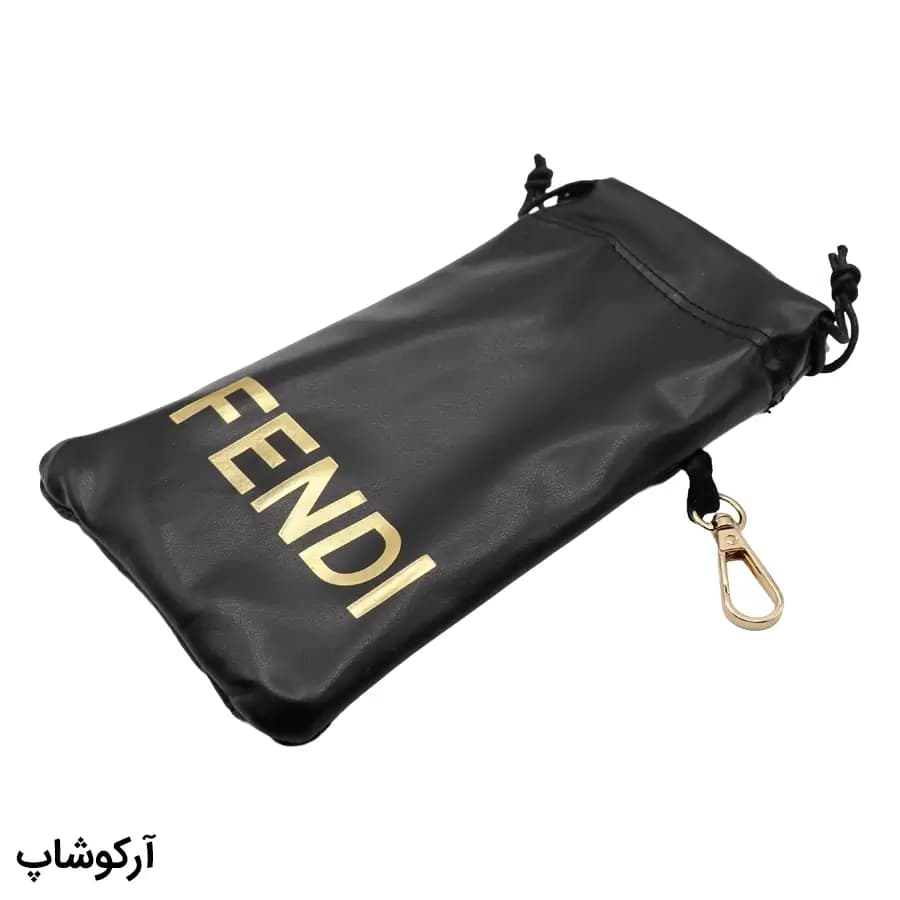 پک اورجینال عینک برند فندی (FENDI) با کیف طرح کیسهای و تمام تجهیزات مدل 993117 — تصویر ۴