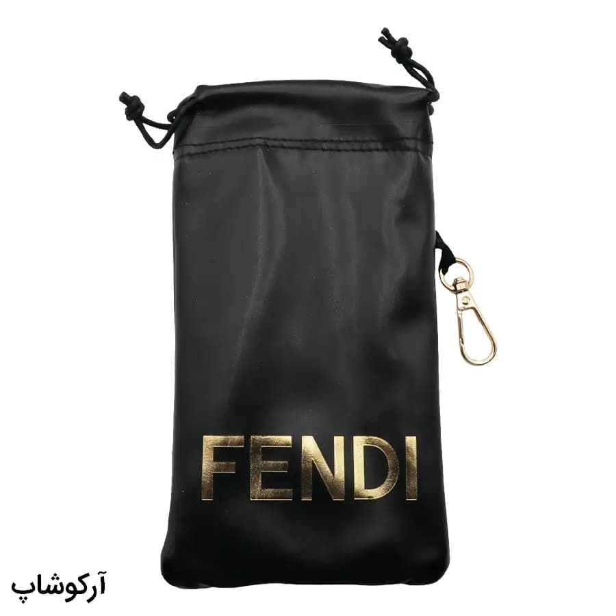 پک اورجینال عینک برند فندی (FENDI) با کیف طرح کیسهای و تمام تجهیزات مدل 993117 — تصویر ۳