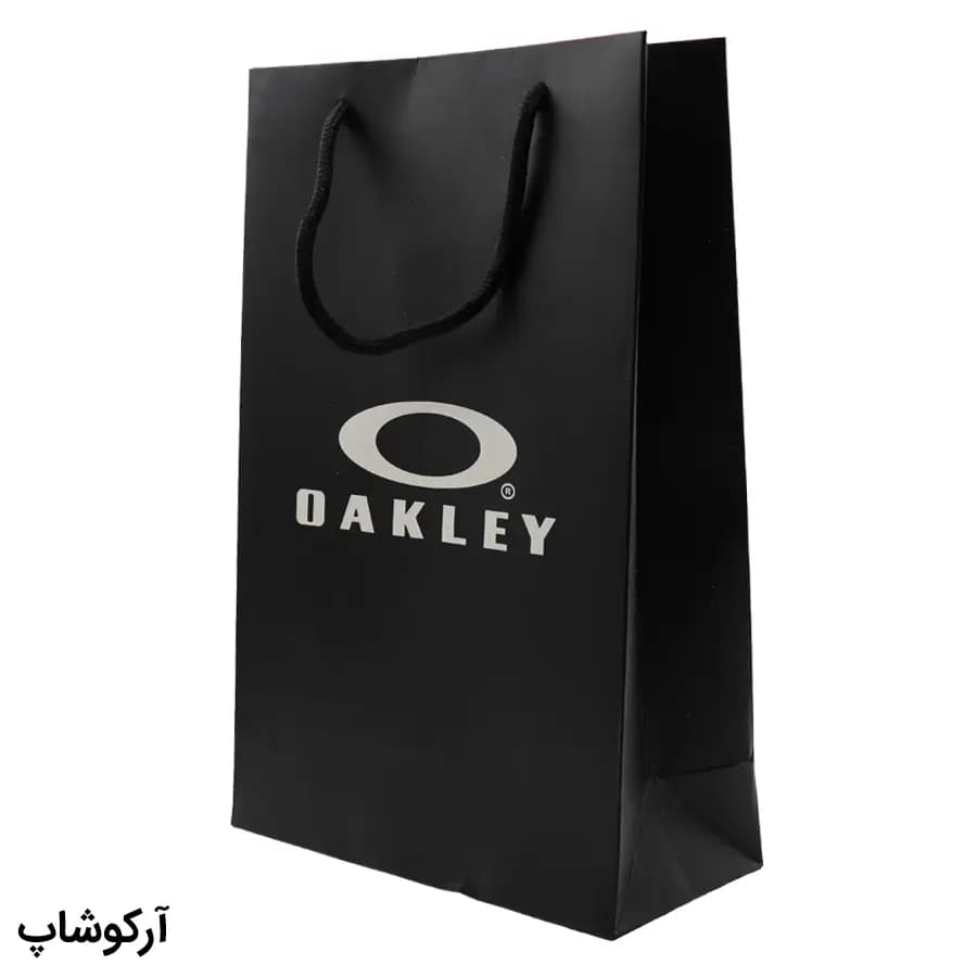 بگ، پاکت و ساک دستی هدیه عینک اوکلی (OAKLEY) با طراحی رنگ مشکی مدل 993114