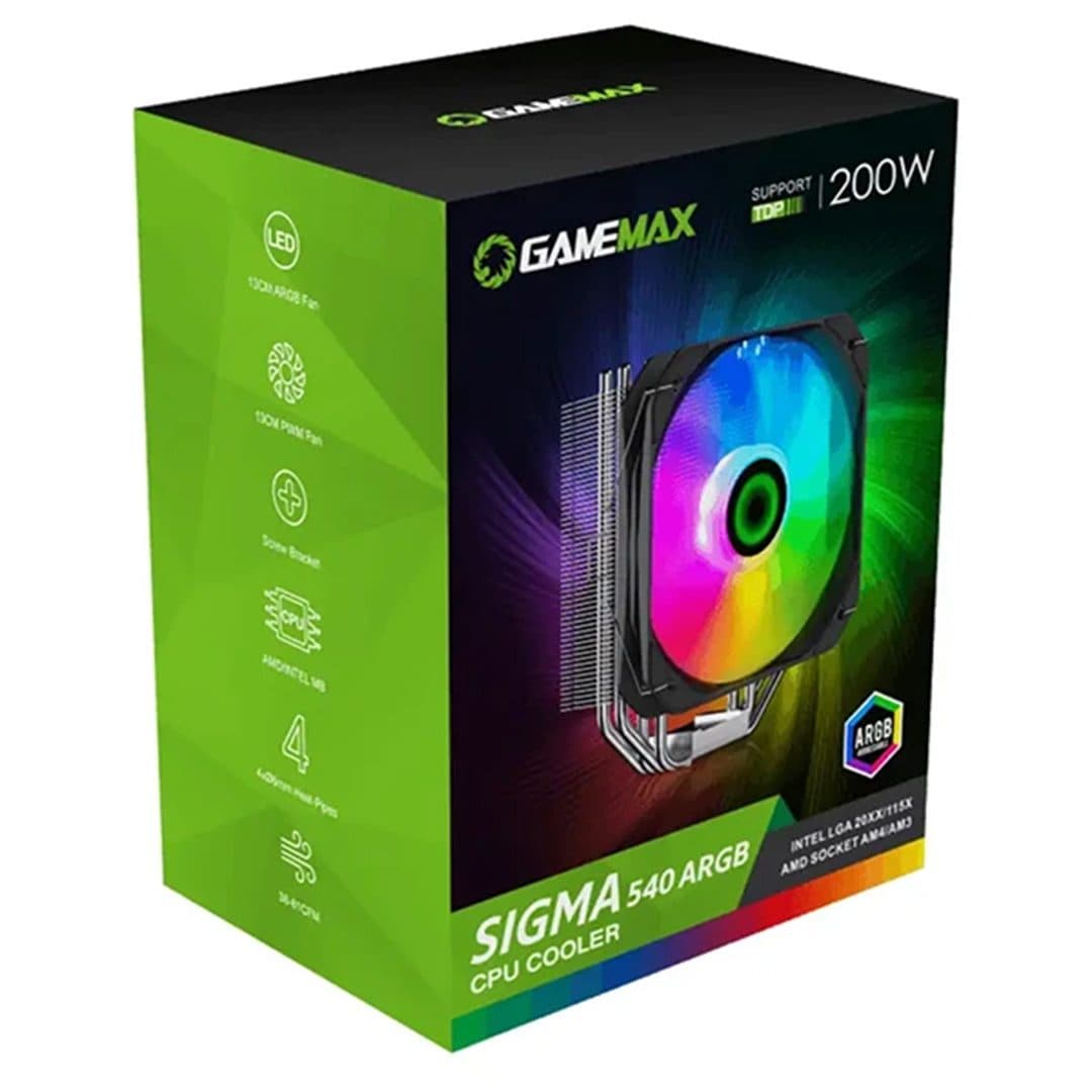 خنک کننده گیم مکس مدل Sigma 540 ARGB — تصویر ۵