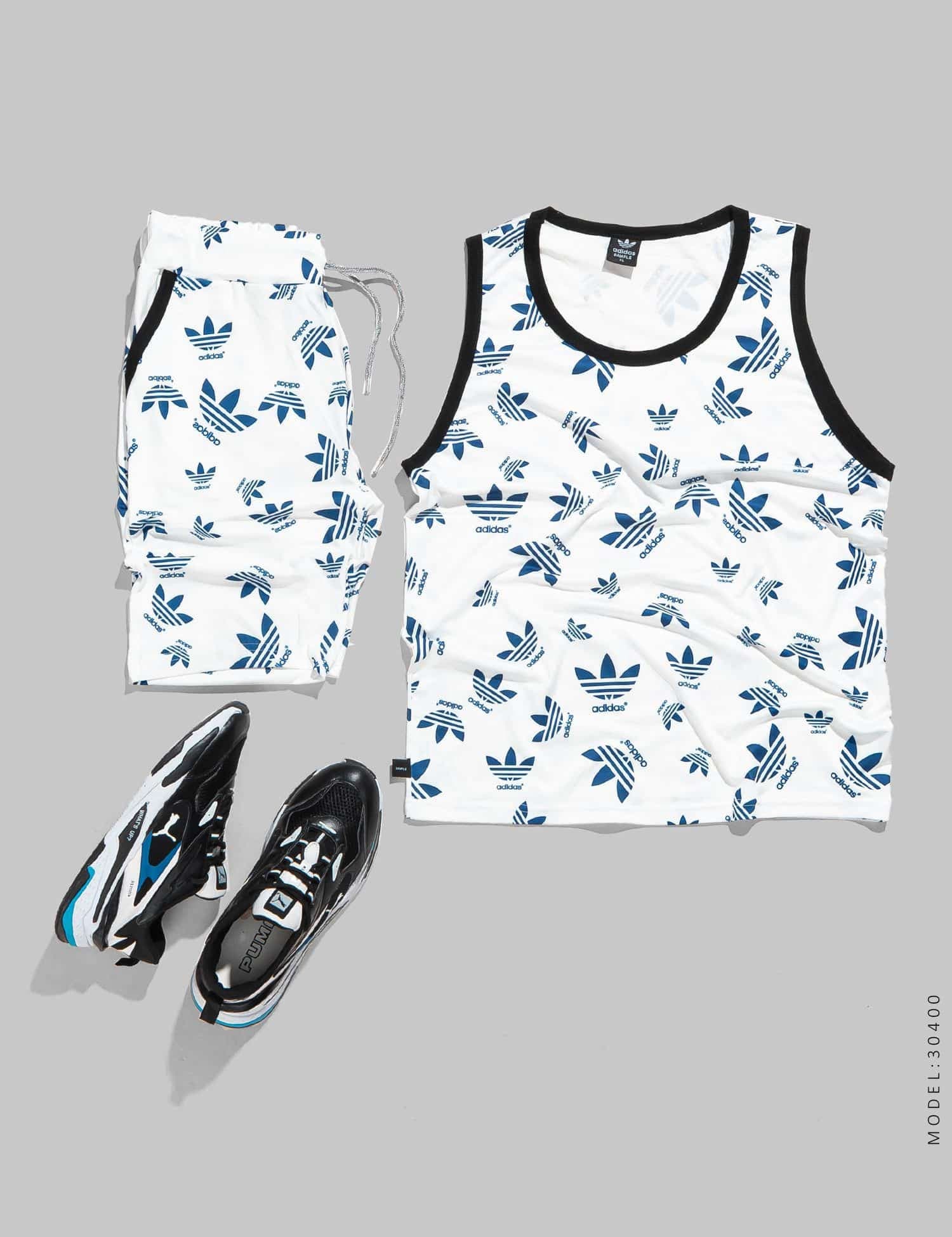 ست رکابی و شلوارک مردانه Adidas مدل 30400 — تصویر ۳