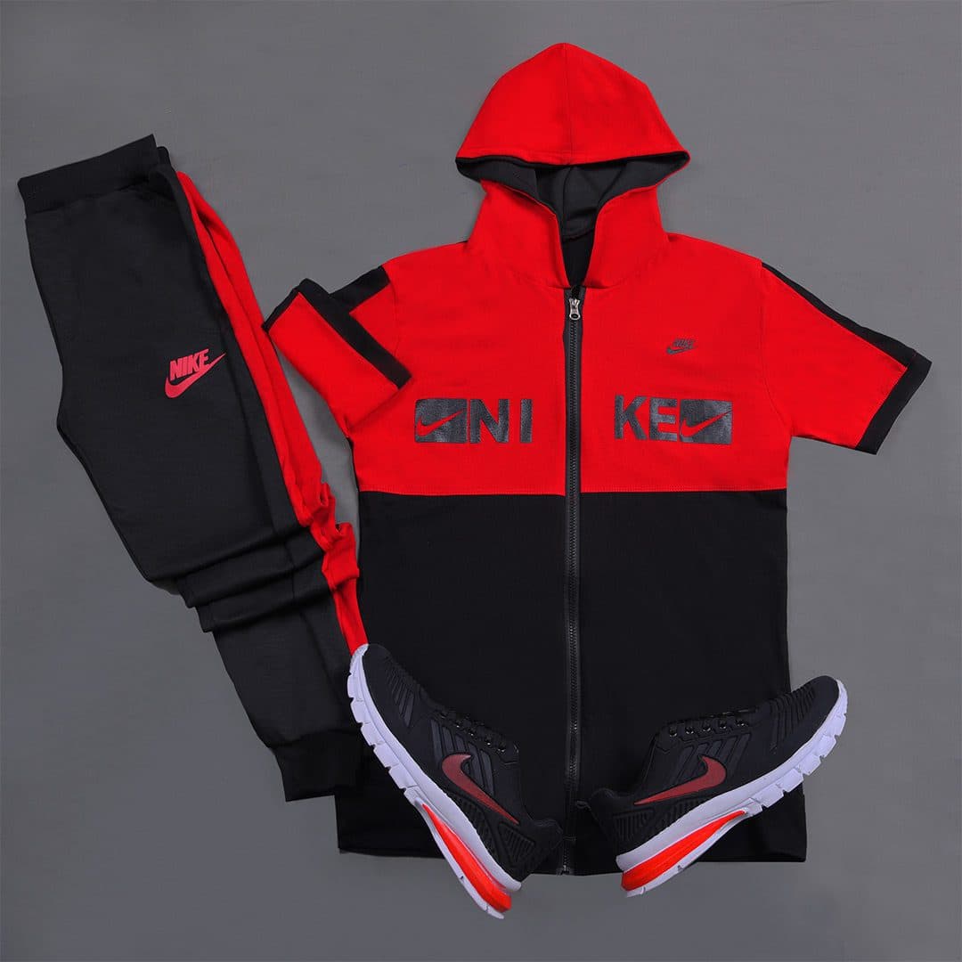 ست تیشرت و شلوار مردانه Nike مدلHero (قرمز) — تصویر ۲