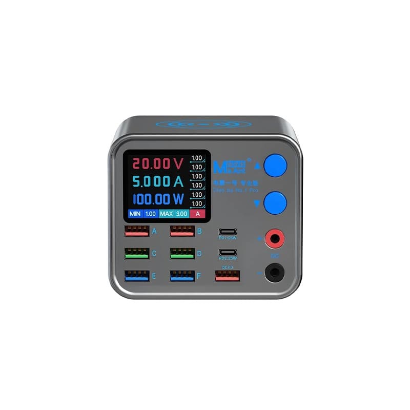 مولتی شارژر 9 پورت به همراه وایرلس فست مانت MaAnt Dianba No.1 Pro — تصویر ۲