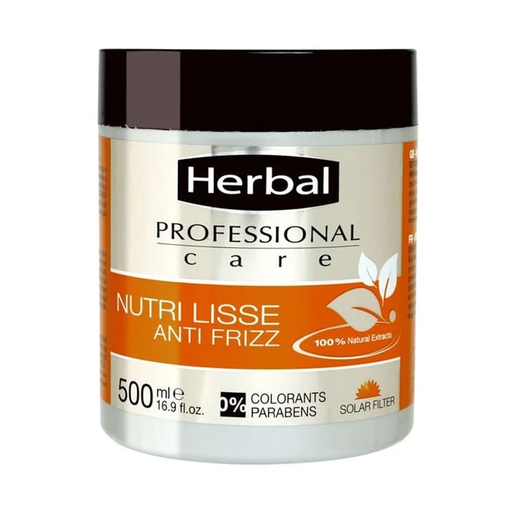 ماسک مو Herbal مدل Nutri Lisse Anti Frizz حجم 500 میلی لیتر