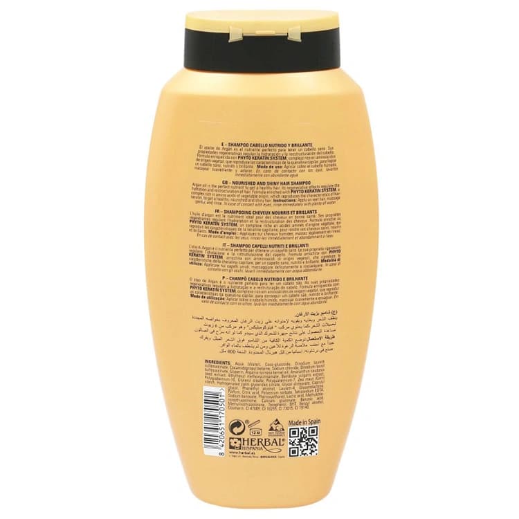 شامپو Herbal مدل Phyto Keratin Oil Elixir حجم 400 میلی لیتر — تصویر ۲