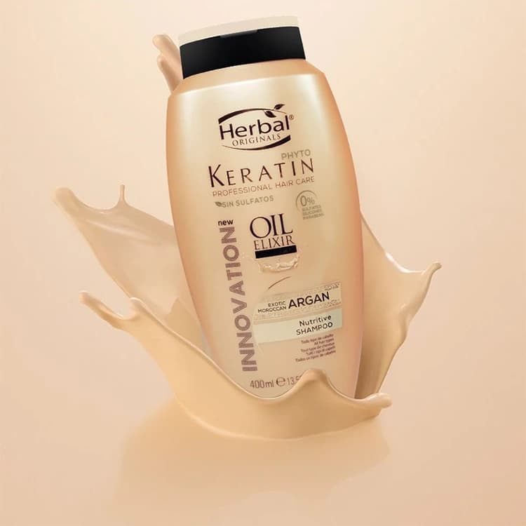 شامپو Herbal مدل Phyto Keratin Oil Elixir حجم 400 میلی لیتر — تصویر ۳
