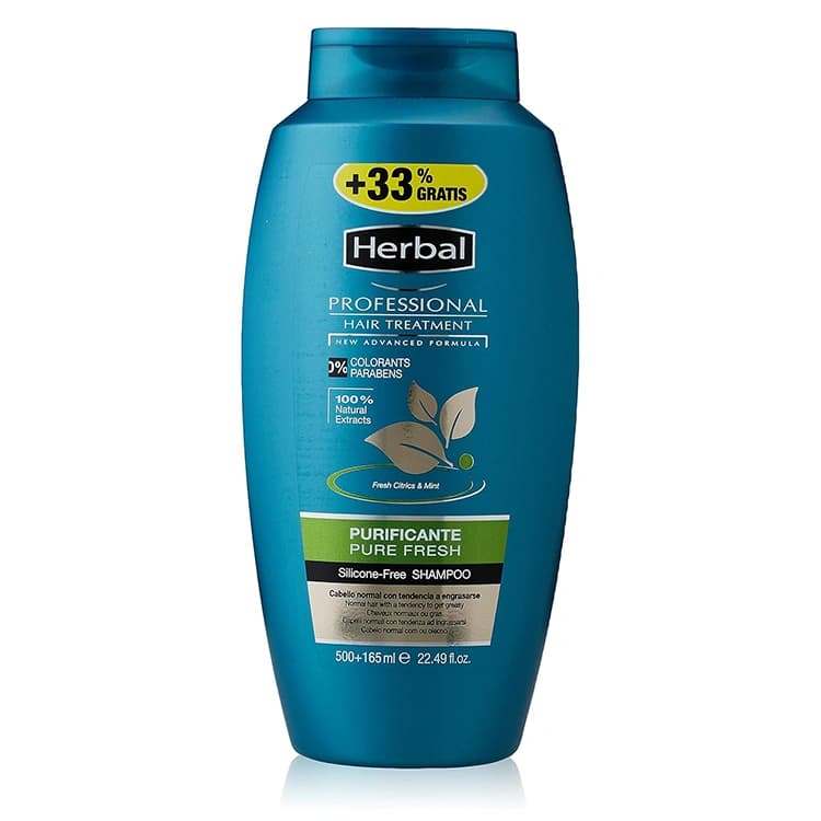 شامپو Herbal مدل Purificante Pure Fresh حجم 500 میلی لیتر