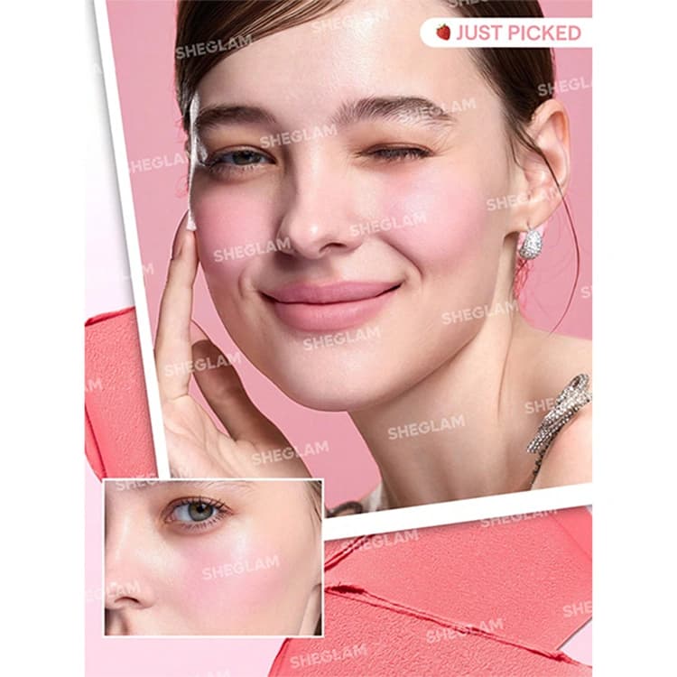رژ گونه و لب Sheglam مدل Strawberry Whirl — تصویر ۵
