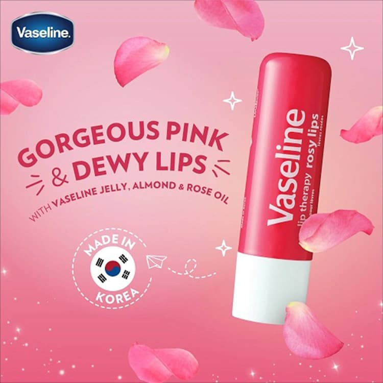 بالم لب Vaseline مدل Lip Therapy Rosy Lips — تصویر ۳