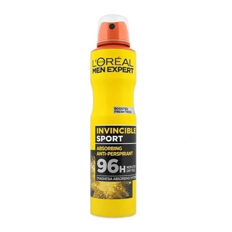 اسپری ضد تعریق Loreal مدل Invincible Sport حجم 250 میلی لیتر