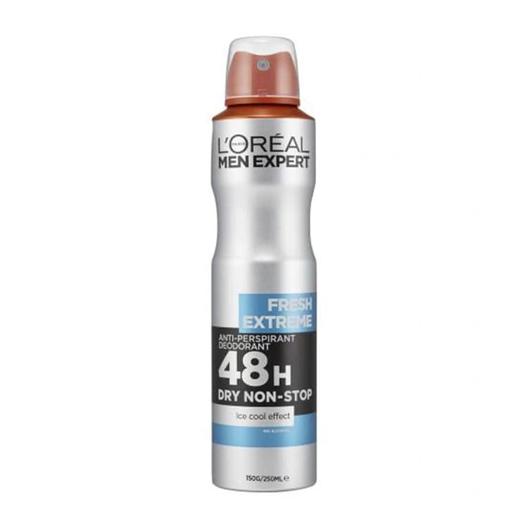 اسپری ضد تعریق Loreal مدل Fresh Extreme حجم 250 میلی لیتر — تصویر ۲