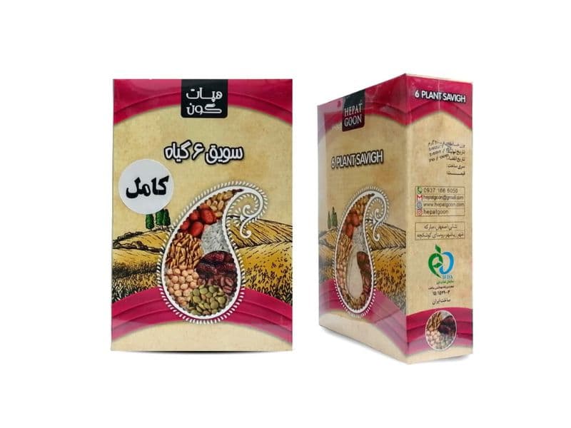 سویق 6 گیاه کامل هپات گون 200 گرمی