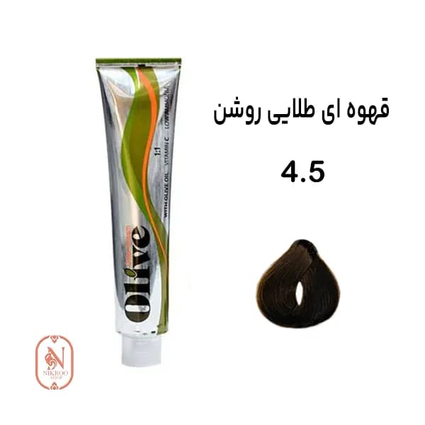 رنگ موی الیو شماره 4/5 (قهوه ای طلایی روشن)
