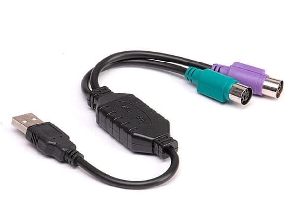 کابل تبدیل PS2 TO USB به طول 30 سانتی متر‎