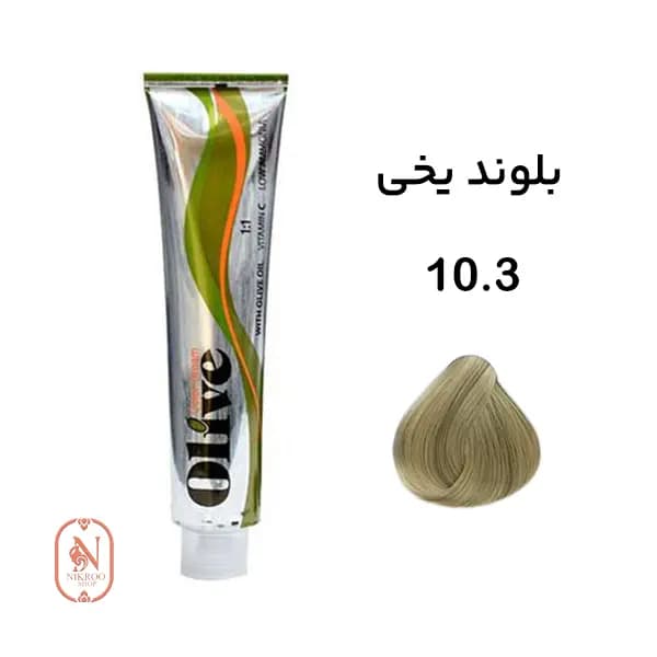 رنگ مو الیو شماره 10.3 رنگ (بلوند یخی)
