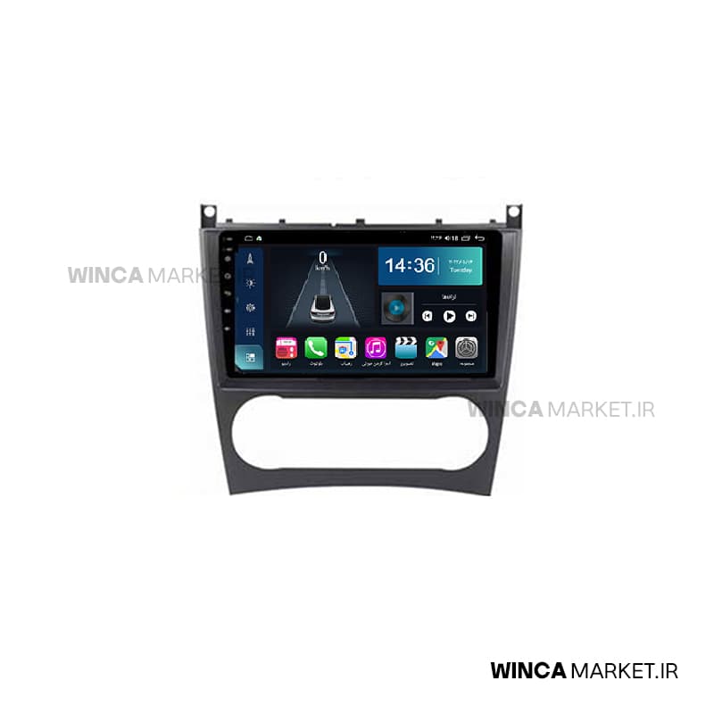 مانیتور بنز W203 سری S500 BLU-RAY مدل GL855 برند وینکا WINCA