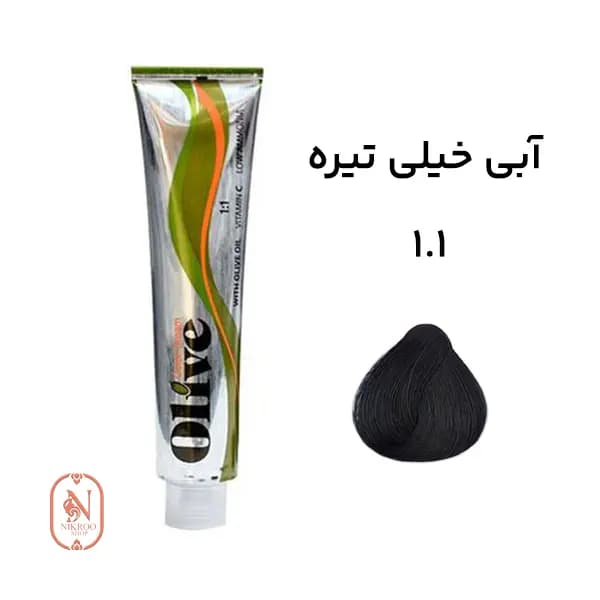 رنگ مو الیو شماره 1.1 رنگ (آبی خیلی تیره)