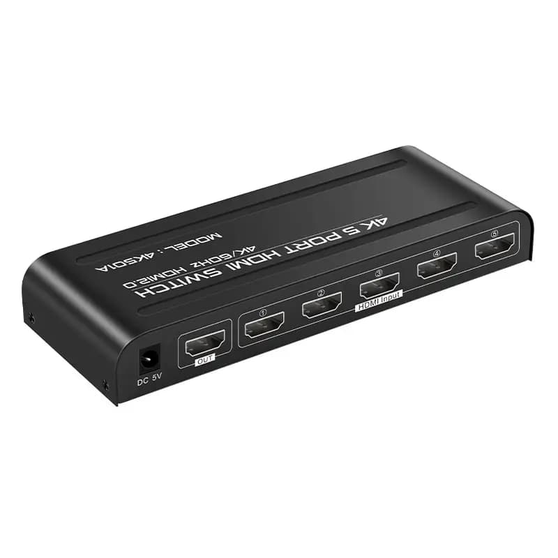 سوییچ 5 پورت HDMI مدل 4K501 بدنه فلزی — تصویر ۴