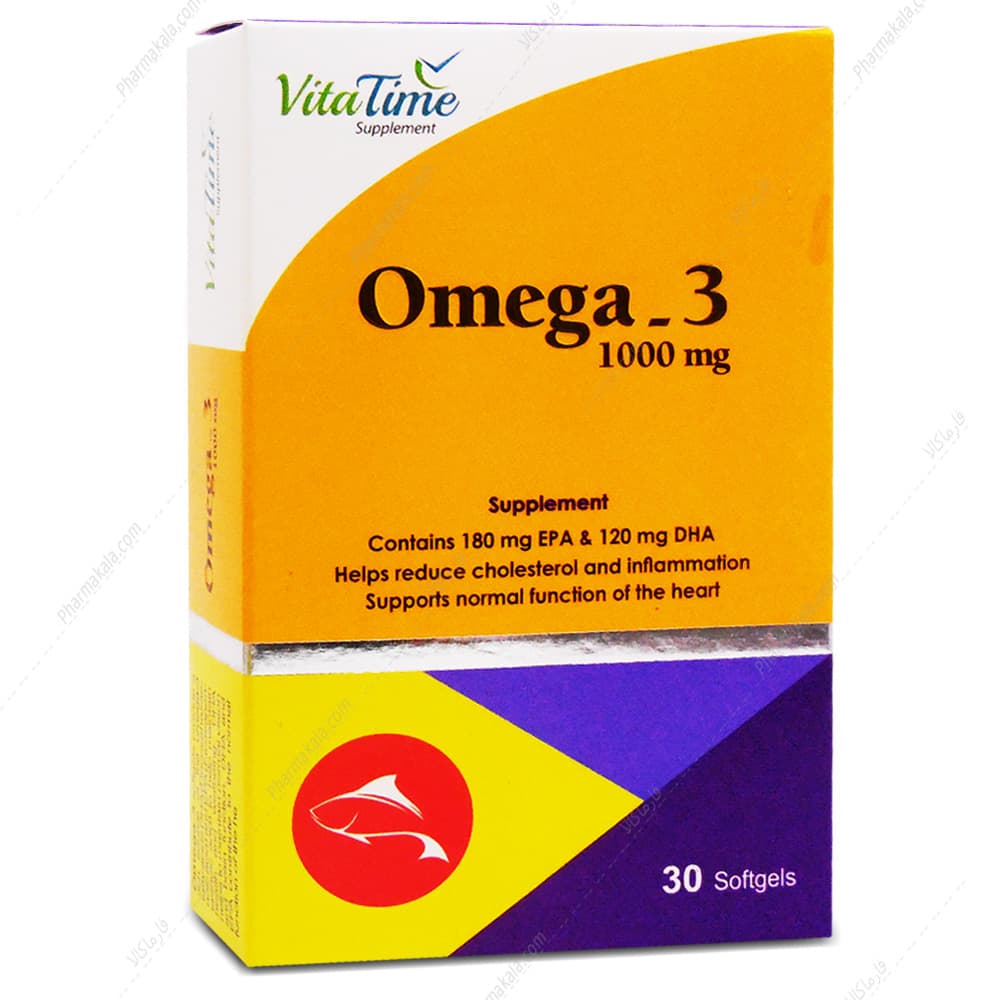 کپسول امگا 3 1000 Omega ویتا تایم 30 عددی
