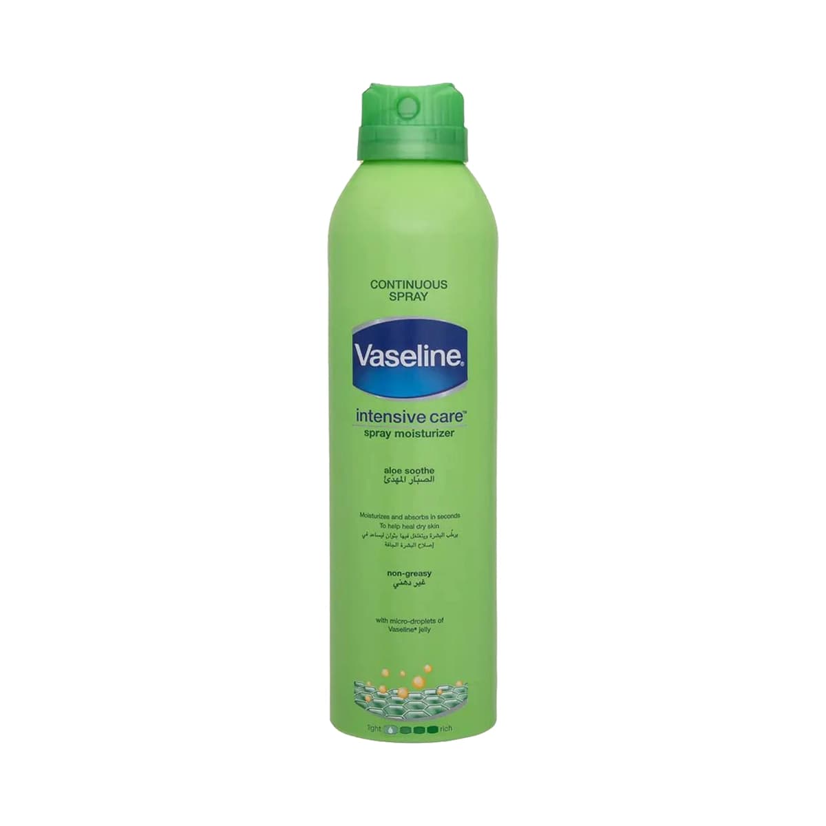 اسپری مرطوب‌کننده بدن وازلین آلوئه ورا Vaseline