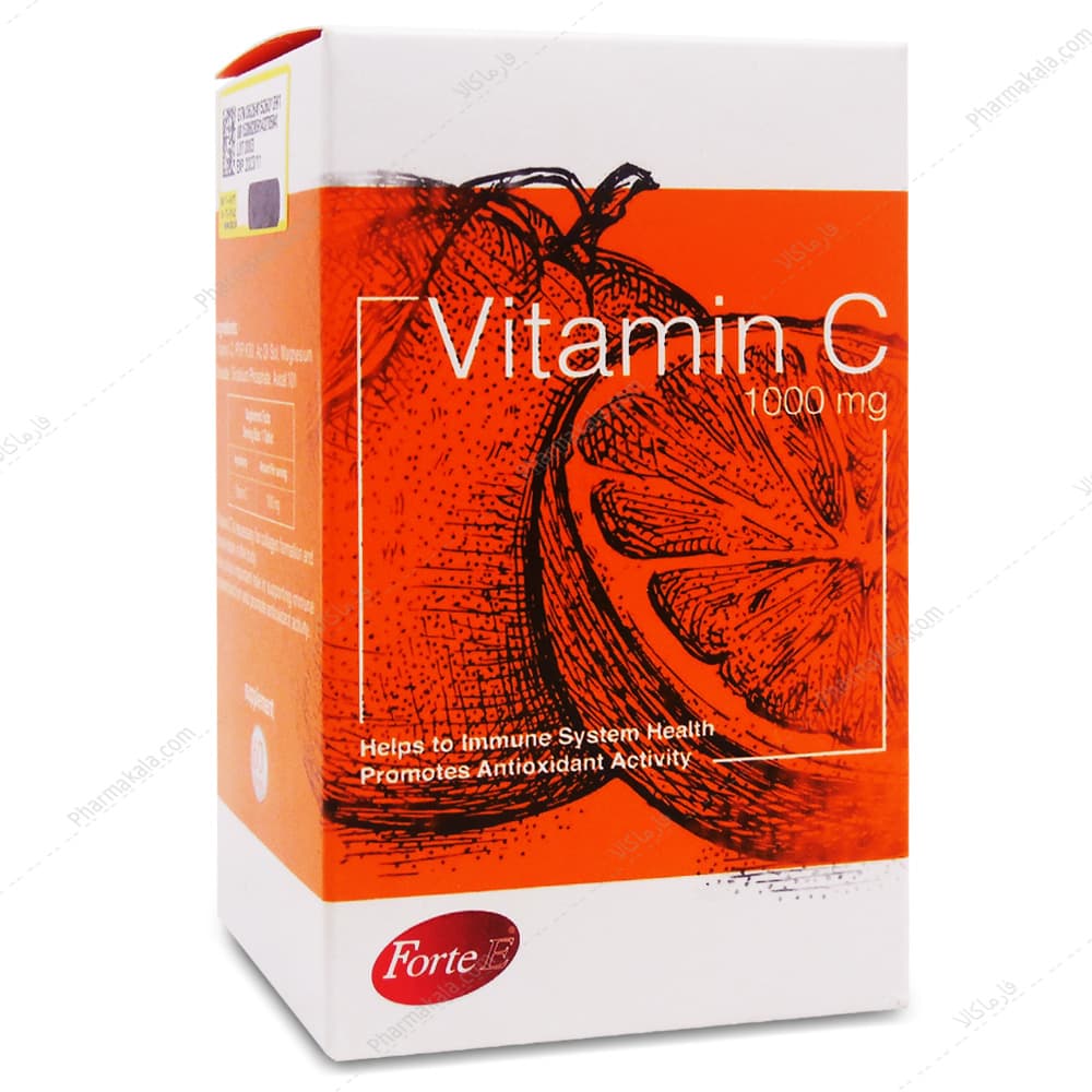 قرص ویتامین ث Vitamin C 1000 سمر طب درمان 60 عددی