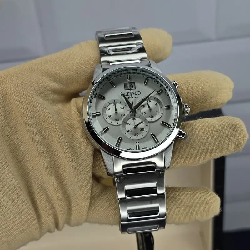ساعت مچی مردانه سیکو اکسکلوسیو اورجینال ژاپن نقره ای مدل 3227G — تصویر ۶