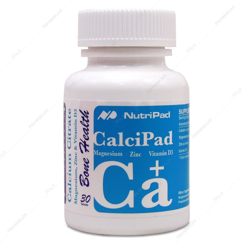 قرص کلسی پاد (کلسیم سیترات منیزیم زینک) نوتری پاد 30 عددی