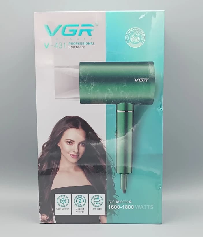 سشوار وی جی آر VGR اورجینال مدل V431 با توان ۱۸۰۰ وات +(گارانتی طلایی) — تصویر ۱۰