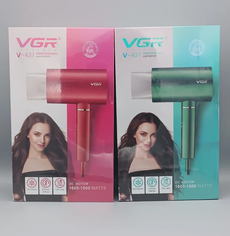 سشوار وی جی آر VGR اورجینال مدل V431 با توان ۱۸۰۰ وات +(گارانتی طلایی) — تصویر ۱۲