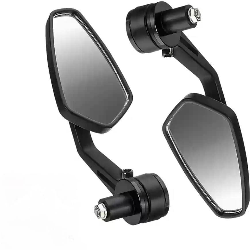 آینه سر فرمان موتور سیکلت مدل وزنه دار BLK مجموعه 2 عددی